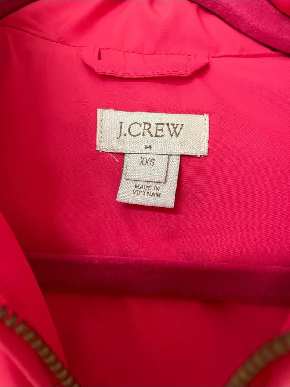 J. Crew Hot Pink Quilted Down-Blend Vest